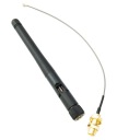 2,4 GHz 3dBi uhlová anténa WiFi s káblom ESP32 SMA + U.FL, všesmerová