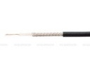 Tienený jednožilový gitarový kábel 1x0,14mm2, čierny