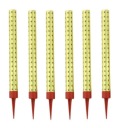 Fontána na tortu 18 cm Zlatá Sada 6 kusov