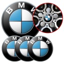 4 Emblémy Krytky ráfikov Kryty kolies BMW SET TOP 56 mm