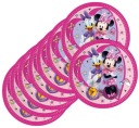 Minnie Mouse narodeninové taniere 23 cm 8 kusov