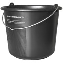 Pomelac 12l čierne plastové vedro s rukoväťou