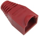 Kryt zástrčky 8P8C RJ45 červený (10 ks) /0676-10