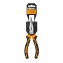 Predĺžené rovné kliešte s dvojzložkovými rukoväťami Cr-V 160 mm Polax