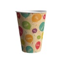 NARODENINOVÉ POHÁRKY KRAFT balóniky 180ml 12x