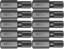 NÁRAZOVÉ BROTY YATO 8x30MM HEX 1/4' SPLINE M8 10KS