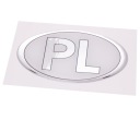 Nálepka so znakom Resin Poland PL Silver 7 x 4