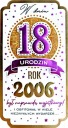 Blahoželanie k 18. narodeninám pre tých, ktorí sa narodili v roku 2006. Blahoželania k 18. narodeninám PM346