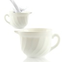 PORCELÁNOVÝ DŽVAN NA MLIEČNO KRÉM BIELY 190 ML