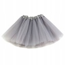Tylová tutu sukňa, 40 cm, SIVO SIVÁ