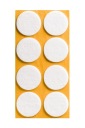 Samolepiace plstené podložky pod okrúhly nábytok – BIELE 38mm