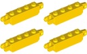 LEGO 54661 ZÁPADKA PÁNTU 1x4 žltá NOVINKA (8g) 4 ks.