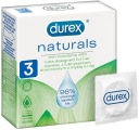 DUREX Naturals Tenké prírodné kondómy 3 ks