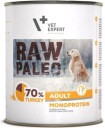 VetExpert Raw Paleo dospelý morčací monoproteín 800 g