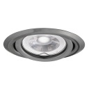 Kanlux pohyblivý LED stropný bodový krúžok Argus II 10W grafit