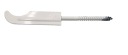 Šabľa vešiak na radiátor biely rovný L-240 držiak na hák držiak 24x9,5cm