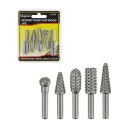 Škrabky, frézy, rašple na drevo, SET 5 kusov