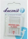 Sada poloplochých ihiel Łucznik 2054 overlockových ihiel 720D 5x '90