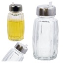Nádoba na olej dávkovač olivového octu sklenené korenie 50ml nerez