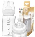 AKUKU ŠIROKÉ ANTIKOLICKÉ FĽAŠE, cumlík 240ml 0m