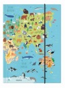 Leporelo s gumičkou A4 ANIMALS MAP 10 DERFORM