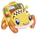 NÁLEPKA NA OKENNÉ ZRKADLO OKENNÉ AUTO TAXI VOZIDLO