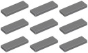 LEGO TILE 63864 TILE 1x3 tmavosivá (6g) 9 ks