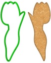 VEĽKONOČNÁ forma Vykrajovačka na perníky EASTER Flower Tulipán 15cm