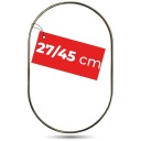 KOVOVÉ KOLESO na makramé 45 cm DREAMCATCHER DREAMCATCHER ELIPSE ZLATÝ LESK