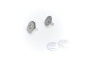 Magnetická spona 14 mm strieborná 10 ks