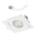 POHYBLIVÉ halogénové svietidlo pre LED 230V GU10, biele