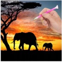 Diamantový vyšívací SET 5D Diamond Painting ELEPHANT Diamantový rezací papier