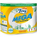 Kuchynské papierové utierky Foxy Mega zdobené mega dlhé rolky, 2 kusy