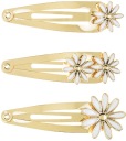Sponky do vlasov Daisies Flowers Zlatá dekorácia