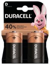 2 ZÁKLADNÉ ALKALICKÉ BATÉRIE LR20 D DURACELL