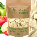 SEGMENTY JABLKA SUŠENÉ MRAZOM 50 g Sušené jablká BEZ CUKRU Leštidlo 0,05 kg
