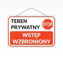 Laminovaný nápis A5 PRIVÁTNY PRIESTOR VSTUP POVOLENÝ