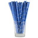 BLUE SILVER STARS PAPIEROVÉ SLIMKY SET 12