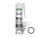 BIELY sanitárny silikón 300 ml do kuchyne, kúpeľne, ODOLNÝ PLNÍC