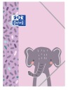 Oxford Kids Folder s elastickým pásom A4 ELEPHANT