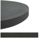 Páska na vodítka Obojky Halters 25mm PVC vodeodolná Hexa Black