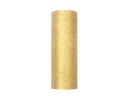 Zlatá tylová látka 13 g/m², šírka 15 cm - 9 m