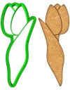 VEĽKONOČNÁ forma Vykrajovačka na perníky EASTER Flower Tulipán 10cm