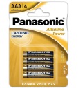 Alkalické batérie Panasonic AAA LR3 (R3) 4 ks batérie LR03 malé prsty