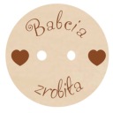 Ozdobný gombík, vzor č. 6, VEĽKÝ, 20 ks, RUČNÁ VÝROBA