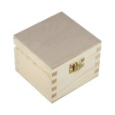 Drevená BOX KONTAJNER 10x10cm DECOUPAGE LOCK