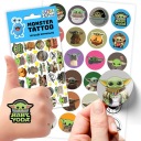 MEGA SET NÁLEPOK + TETOVANIE BABY YODA GROGU
