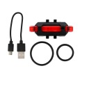 BIKE LAMPA BICYKLOVÉ ZADNÉ SVETLO USB HB-104