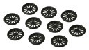 PLASTOVÝ NÁBYTOK VENTIL 40 mm ČIERNA 10 kusov