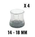 4x krytky nôh stolovej stoličky Ø14-18mm